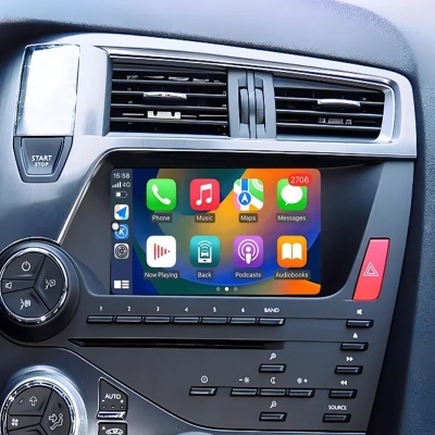Radio Citroen DS5 508 2010-2017 Multimídia Navegação GPS Sem Fio Carplay RDS WIFI 4G QLED