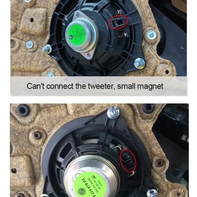 Alto-falante médio do painel da porta, alto-falantes de áudio para BMW E81, E82, E87, E88, E90, E91, E92, E93, F10, E60,F11, M5, F90, X1, E84, 3, 5, série X1, 4,5"