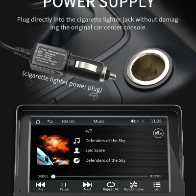 CarPlay, Android, Auto, Rádio, Portátil, Tela sensível ao toque, USB, AUX, Câmera traseira NOVIDADE!!