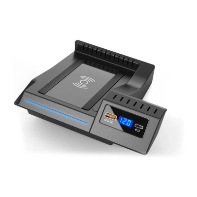 Carregador Telemovel Para Consola Central Sem Fio para Mercedes W205, AMG C43, C63, GLC 43, GLC 63, X253, Classe C, GLC