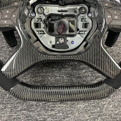 Volante  Mercedes classe G, G65, G63, AMG W463, ML63, GL550, GL63, W166 Em  Fibra  Carbono