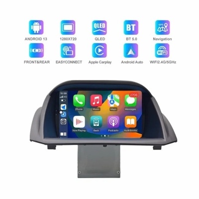 Radio Ford Fiesta 2009-2017 Multimídia Navegação GPS Sem Fio Carplay RDS WIFI 4G QLED Radio Ford Fiesta 2009-2017 Multimídia Navegação GPS Sem Fio Carplay RDS WIFI 4G QLED