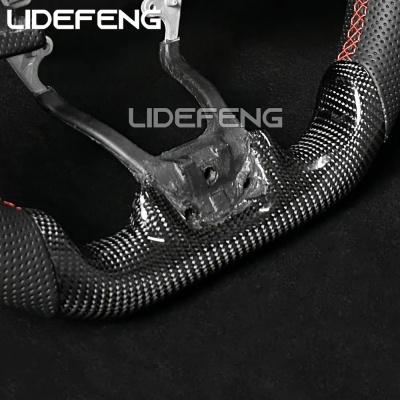 Volante de fibra de carbono, apto para Honda Civic FC, FK, Type R, 2017-2021