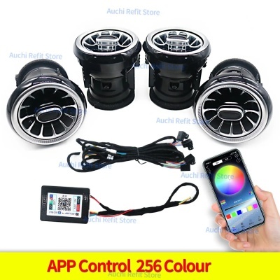 Grelhas Ventilação RGB Audi A3 8V 8Y 8P 2004-2020 Cob Controlo Por APP Andoid ou IOS NOVIDADE!!