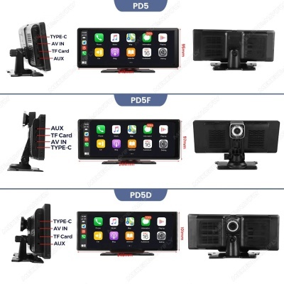 Carplay PD5D  11polgadas sem fio, andróide, Auto MP5 Player, multimídia, gravador de vídeo WiFi, FM, AUX, OFERTA  Câmera 1080P