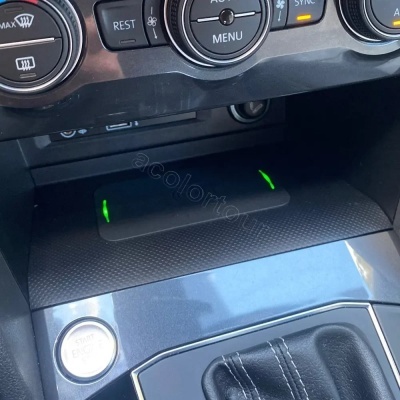 Carregador Telemovel Para Consola Central Sem Fio para VW Tiguan Allspace, Tharu 2017-2021