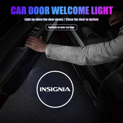 Iluminação Porta  Boas Vindas Portas Opel Insignia, 2009-2018, 2010, 2011, 2013, 2pcs
