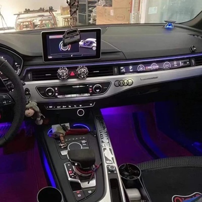 Co-piloto Indicador LCD Audi A4 A5 S4 S5 RS4 RS5 2017-2022  Co-piloto Modificações interiores Instrumentação de condução virtual