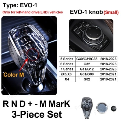 Conjunto de 4 peças de cristal Botão de mudança de marcha Botão de volume para BMW X5 G05 X6 G06 G07 X5 E70 E71 X3 G01 G08 G14 G15 G20 G22 G30 6GT G32 X5 F15 F16 F10 F18 F30 F20