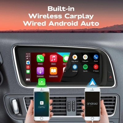 Radio Audi Q5 2009-2016, Android 13, 8.8 Polegada Tela IPS, BT, GPS, 8 Core, Navi, Multimídia, WiFi, 4G SIM, 128GB 2024