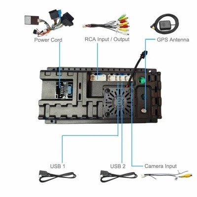 Radio Peugeot 407 cc 407sw 2004-2011 Multimídia Navegação GPS Sem Fio Carplay RDS WIFI 4G QLED