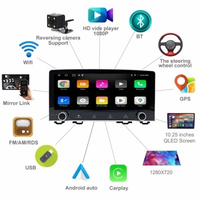 Radio  Honda CRV 2017-2021  Multimídia Navegação GPS Sem Fio Carplay RDS WIFI 4G QLED