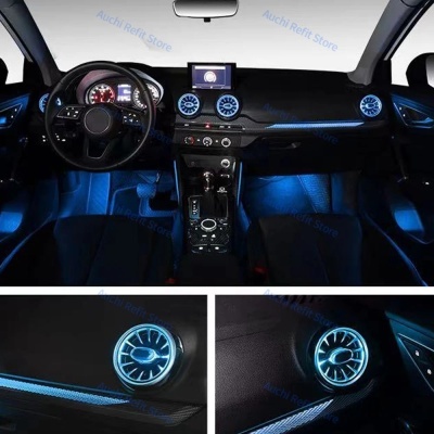 Grelhas Ventilação RGB Audi Q2 2017-2023 Cob Controlo Por APP Andoid ou IOS NOVIDADE!!