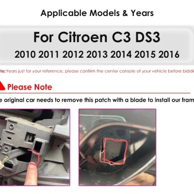 Radio Citroen C3, DS3, 2010-2016, 7862, 9" Novo Modelo 2024