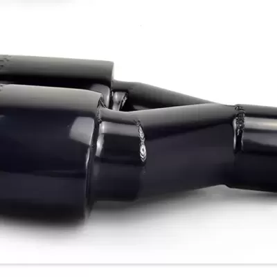 Ponteiras de Escape Dupla para Mercedes Benz W204c-class saídas, amg, 1 par aço inoxidável Acabamento Preto   Qualidade.