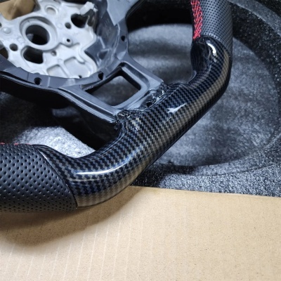 Volante vw golf 7 gti golf r mk7 vw polo gti scirocco 2015 2016 de Fibra Carbono para Volkswagen