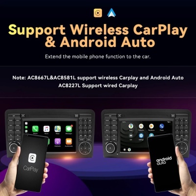 Radio Mercedes Benz ML 320, 350, W164(2005-2012) andróid 12, RDS, GL DSP, 128G NOVO Modelo!