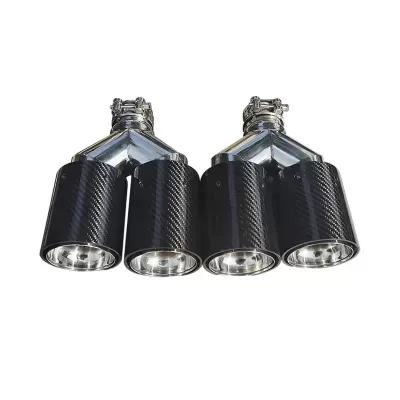 Ponteira Escape Dupla Saida  BMW  M Performance Carbono