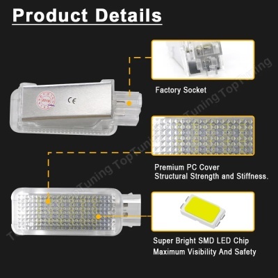 Iluminação Porta  Boas Vindas Portas Audi A3, 8P, A4, B6, B7, B8, B9, A6, S6, C6, A7, S7, A8, s8, Q5, Q7, A1