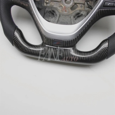 Volante BMW F20, F21, F30, F31, F32, F34, F35, F36, 3, 4 séries Fibra do Carbono com Couro,  COM Patilhas