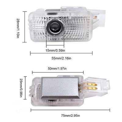 Iluminação Porta  Boas Vindas Portas  Honda Civic 4 Door Sedan 2006-2011, 2Pcs