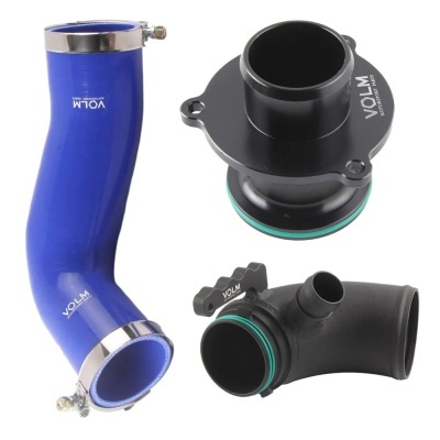 Mangueira de entrada Turbo de silicone, Cotovelo de entrada, Eliminar silenciador, VW Golf MK7 R, Audi V8 MK3 A3 S3 TT 2.0T, 2014 + Mangueira de entrada Turbo de silicone, Cotovelo de entrada, Eliminar silenciador, VW Golf MK7 R, Audi V8 MK3 A3 S3 TT 2.0T, 2014 +
