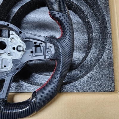 Volante vw golf 7 gti golf r mk7 vw polo gti scirocco 2015 2016 de Fibra Carbono para Volkswagen