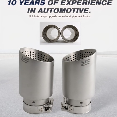 Ponteira Universal MATE Inox Escovado Saida 89mm 101mm ou 114mm!