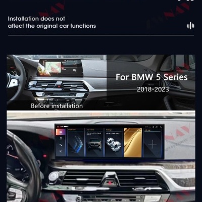 Radio  BMW 5 Series GT F07 F10 F11 F18 2010-2017 Android 12 Car Radio Stereo Screen GPS Navigation Multimedia Carplay Unit Auto DSP