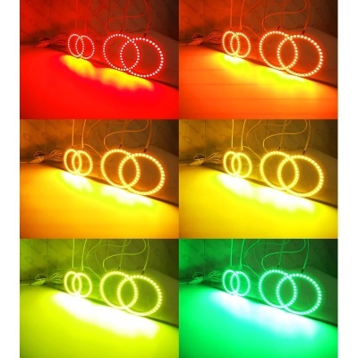Angel Eyes LED  RGB Halo Rings Kit Para Seat ibiza 6l cordoba facelift 2006 2007 2008