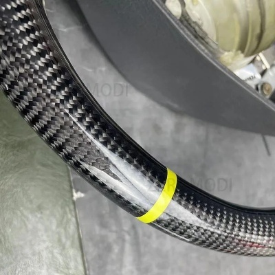 Volante de Fibra de Carbono com Couro, Mercedes-Benz W124, W210, W208, W140, R129