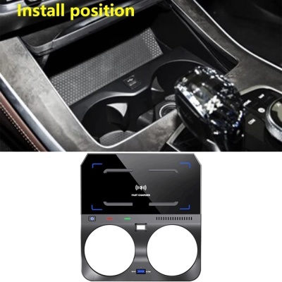 Carregador Telemovel Para Consola Central Sem Fio para BMW  X5, X5M, X6, X6M, X7, G05, G06, G07, 2019-2022, 15W