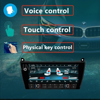 Painel AC Ecrã LCD Touch Climate Control, Ar condicionado, Controlo de clima, BMW Série 5, F10, F11, 5GT, F07, F18, M5, 2011-2018