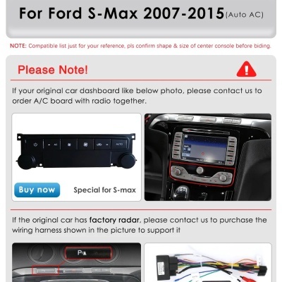 Radio Ford S Max, S-MAX, 2007-2015Android 13, 4G LTE, AI, 2Din, Gama Premium!