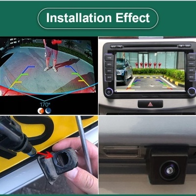 Camera VW Volkswagen Polo 6R Golf 6 Passat CC MK6 Magotan Bora 170 °, 1080P HD, visão noturna