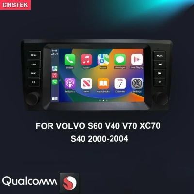 Radio  Volvo S60 S40 V40 V70 XC70 XC90 2000-2004 Multimédia Automóvel, Carplay, Android 13, GPS, Bluetooth, WiFi, 4G