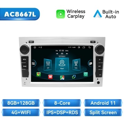 Radio Opel Astra, Android 12 Car Autoradio, 7 "Stereo RDS, H, G, J, Antara, Vectra C, B, Vivaro, Corsa C, D, Zafira B, 8 GB, 128 GB