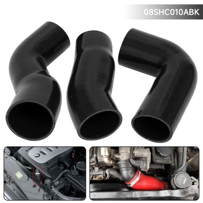Tubos Turbo Intercooler SiliconeBMW e60 e61 série 5 520d 530d 525d 03-10 preto/azul/vermelho