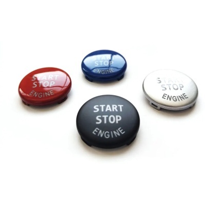 Tampa do interruptor de ignição do motor do carro, botão Start Stop, substituição da tampa da chave, BMW Série E, 3, X1, X5, X6, E70, E71, E90, E92, E84, E60 E61