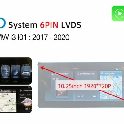 Radio BMW i3 i01 2013-2020   Navegação GPS Sem Fio Carplay RDS WIFI 4G QLED