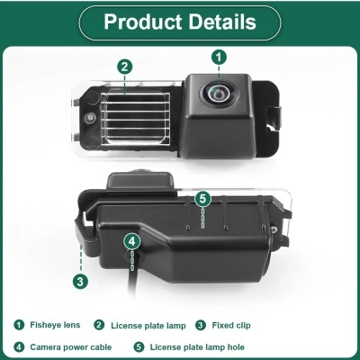 Camera VW Volkswagen Polo 6R Golf 6 Passat CC MK6 Magotan Bora 170 °, 1080P HD, visão noturna