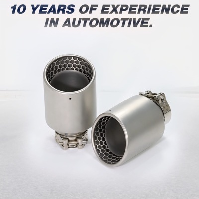 Ponteira Universal MATE Inox Escovado Saida 89mm 101mm ou 114mm!