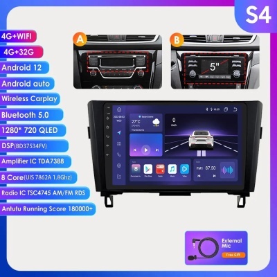 Radio Nissan X-Trail Xtrail X Trail 3 T32 Qashqai 2 J11  Android Auto Car Radio Player   Multimedia Video Nav BT