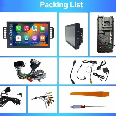 Radio Peugeot 407 cc 407sw 2004-2011 Multimídia Navegação GPS Sem Fio Carplay RDS WIFI 4G QLED