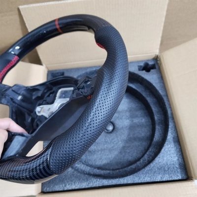 Volante Golf 6 GTI GTD R 2009-2013 Polo GTI Tiguan Passat R-Line Fibra de CarbonoPor Hidro-Mergulho Volkswagen