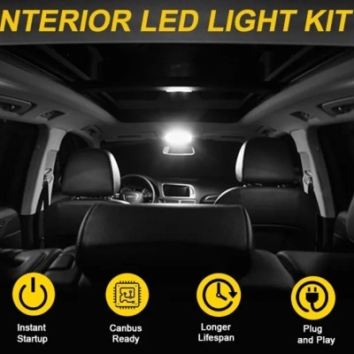 KIT BMTxms-luz interior LED para Honda Civic Hatchback, Sedan Coupe, 6 °, 7 °, 8 °, 9 °, 10 °, 2006, 2007, 2008, 2009, 2011, 2012, 2014, 2017
