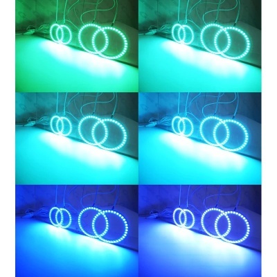 Angel Eyes LED  RGB Halo Rings Kit Para Seat ibiza 6l cordoba facelift 2006 2007 2008