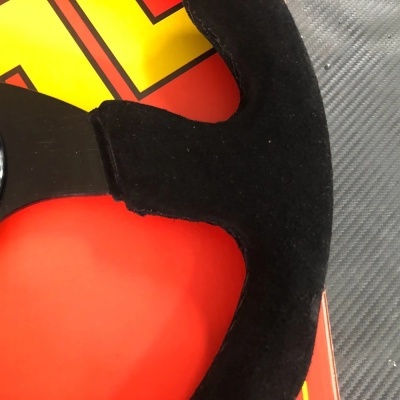 Volante para Carro em Couro de camurça MOMO NARDI SPARCO NRG , Universal, Deep Dish, Suzuki, JDM, Volantes para VW, Honda, Toyota, BMW, etc 350mm