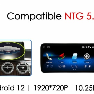 Radio Mercedes Benz GLA x156 2012-2018 Multimídia Navegação GPS Sem Fio Carplay RDS WIFI 4G QLED