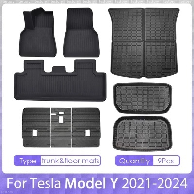 Tapetes Tesla Modelo Y 5 2021-2024  Impremiaveis Qualidade Premium!!